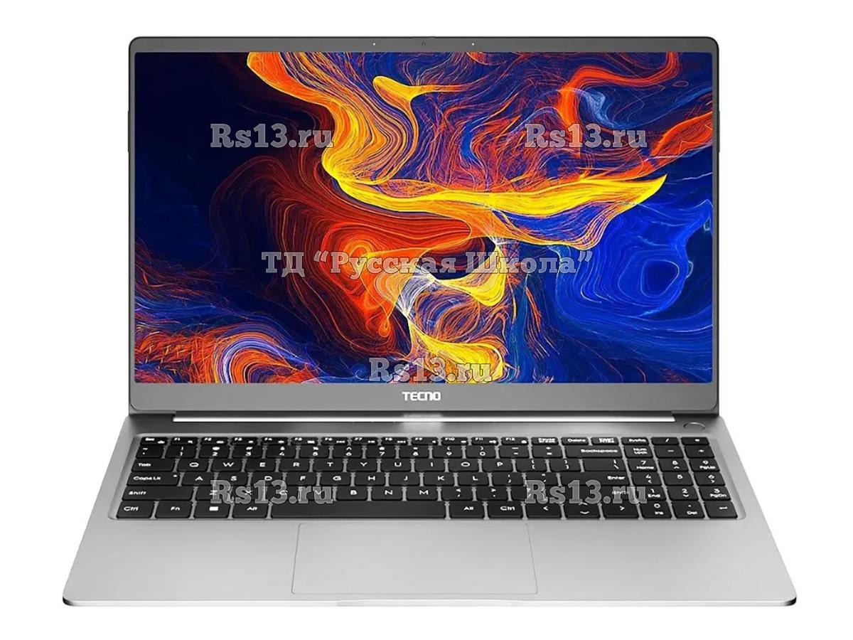 Ноутбук TECNO MegaBook T1 71003300143, 15.6", 2023, IPS, AMD Ryzen 7 5800U 1.9ГГц, 8-ядерный, 16ГБ LPDDR4, 512ГБ SSD, AMD Radeon, без операционной системы, серебристый