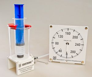 Прибор для изучения газовых законов (с манометром)